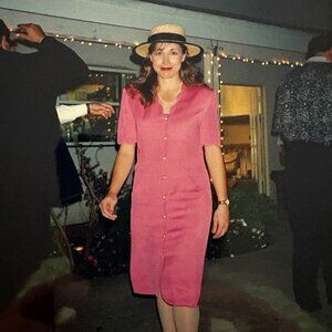 Liz Clairborne size 6 pink coat dress